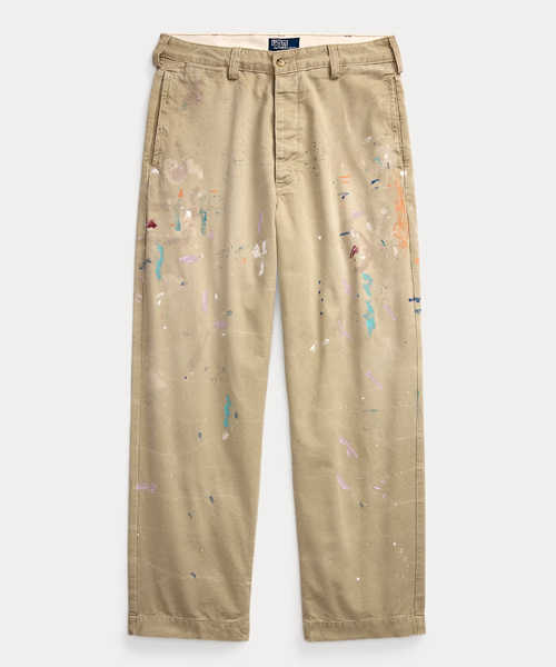 버로스 페인트 스플래터 치노 팬츠