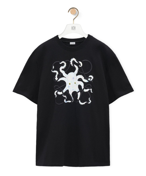 OCTOPUS 디지털 프린트 코튼 티셔츠