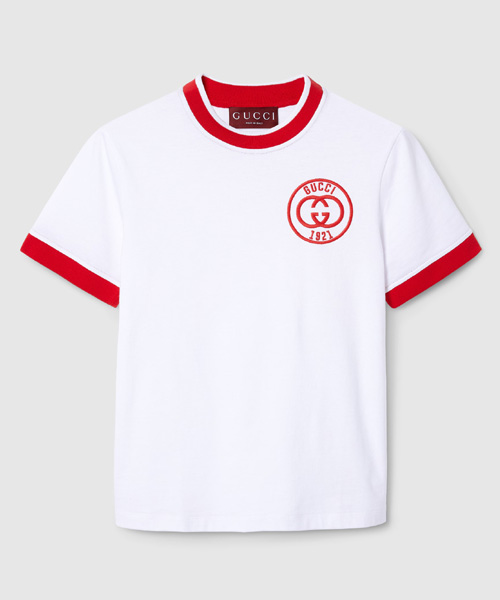 엠브로이드 코튼 저지 티셔츠