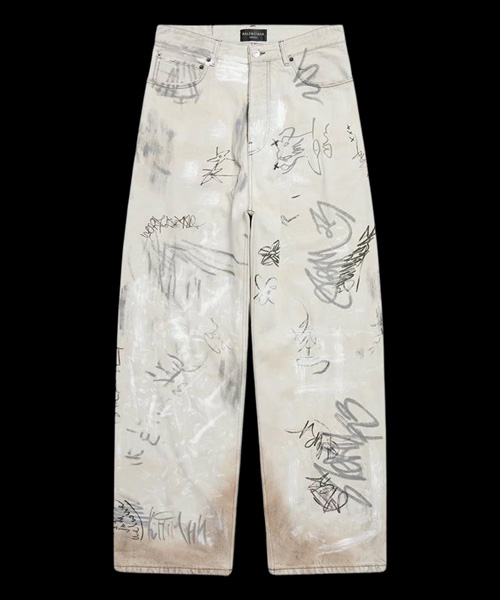 그래피티 배기 팬츠