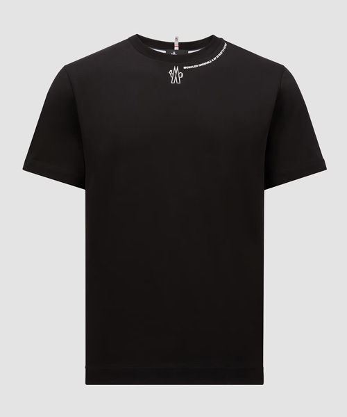 로고 프린트 코튼 티셔츠