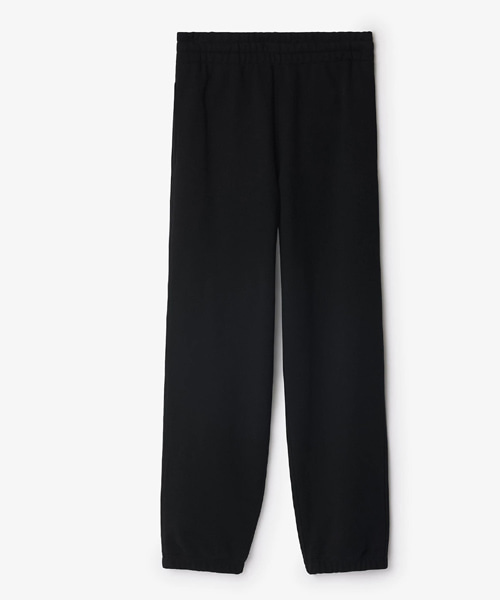 체크 라벨 코튼 조깅 팬츠