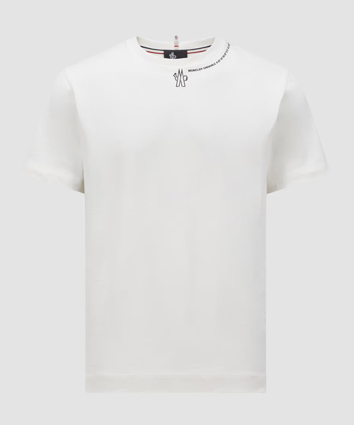 로고 프린트 코튼 티셔츠