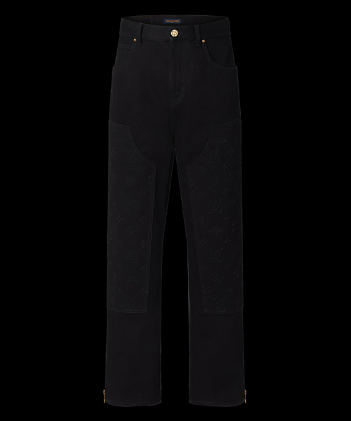 모노그램 디테일 카펜터 데님 팬츠