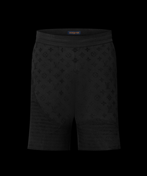 그래픽 자카드 니트 쇼츠