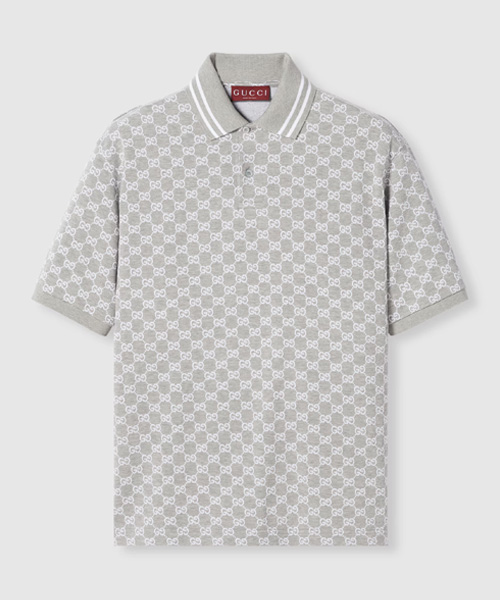GG 코튼 피케 자카드 폴로 셔츠