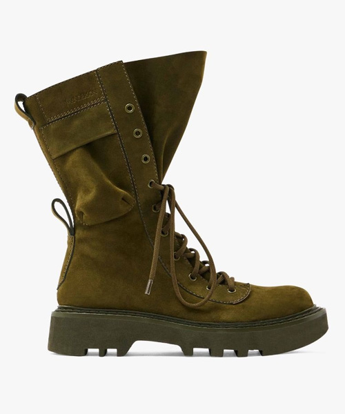 콤배트 가죽 부츠