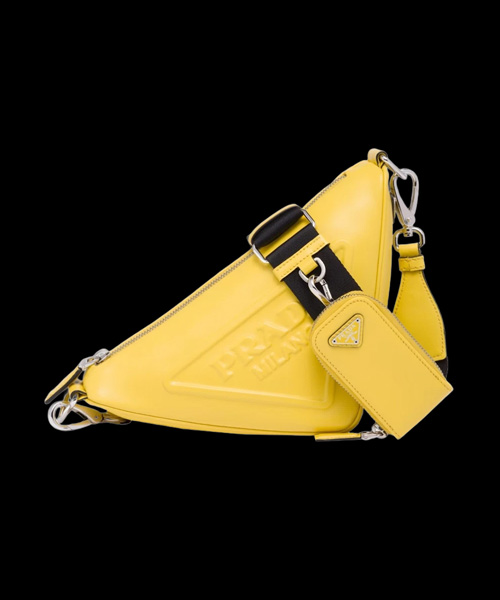 트라이앵글 레더 숄더백