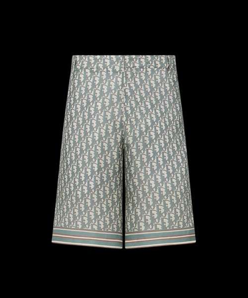 오가닉 실크 트윌 오블리크 버뮤다 셋업