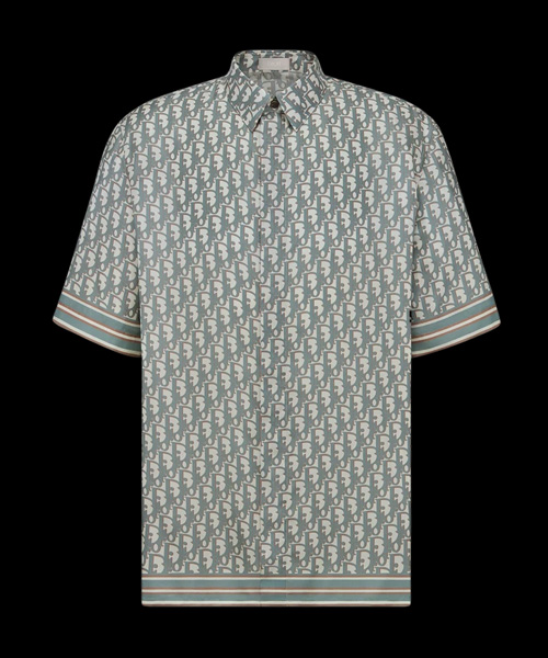 오가닉 실크 트윌 오블리크 숏 슬리브 셋업