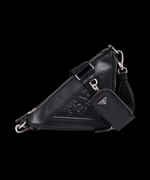 트라이앵글 레더 숄더백