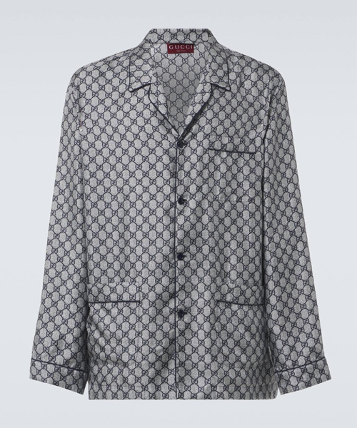 GG 실크 셔츠