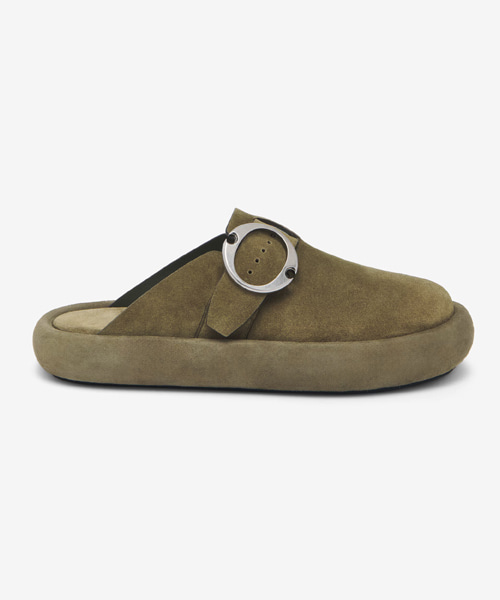 아크 버클 클로그 슬라이드 슬리퍼