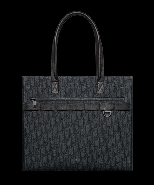 디올 오블리크 자카드 사파리 토트백