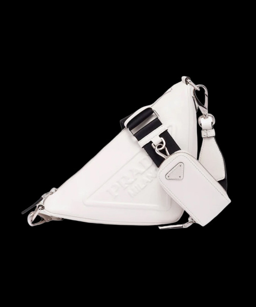 트라이앵글 레더 숄더백