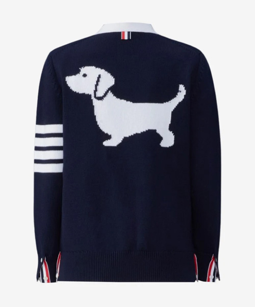 코튼 사선 헥터 브이넥 가디건