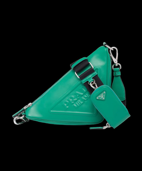 트라이앵글 레더 숄더백