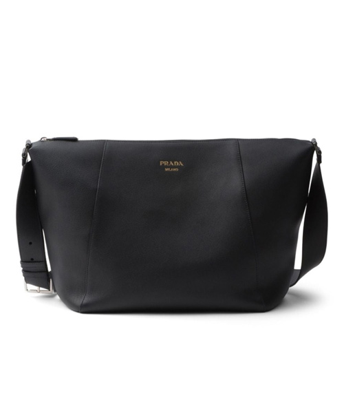 로고 스템프 가죽 숄더백