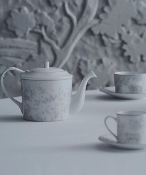 그래픽 커피 잔 세트