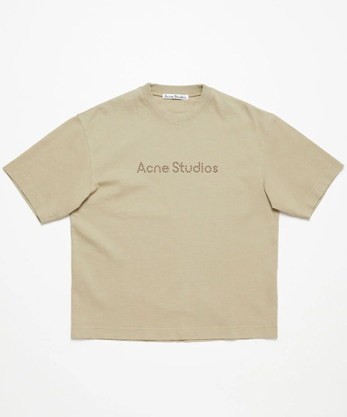 큐빅 로고 저지 코튼 티셔츠