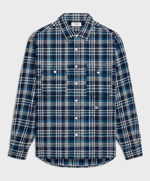 체크 코튼 루즈 럼버잭 셔츠