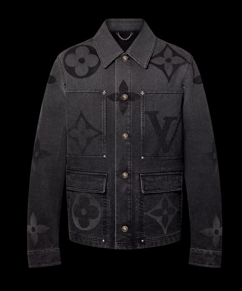 모노그램 데님 블루종