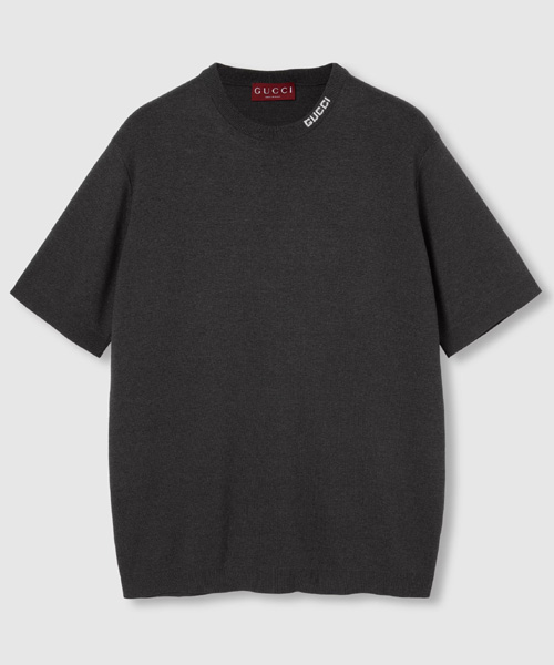 인타르시아 실크 코튼 티셔츠