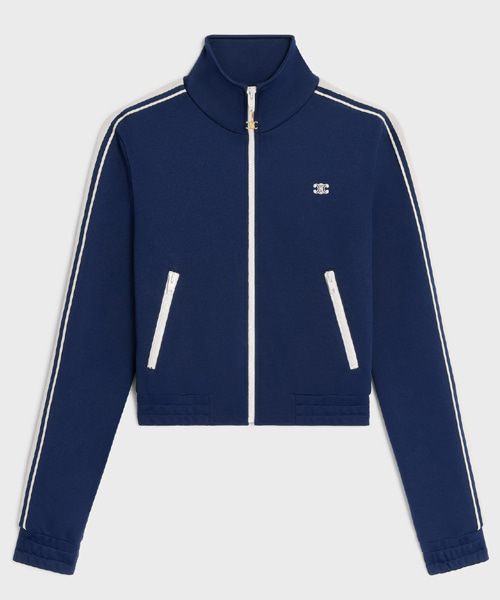 더블 페이스 저지 트랙수트 자켓