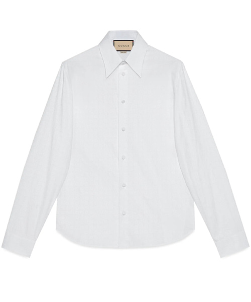 호스빗 자카드 코튼 셔츠