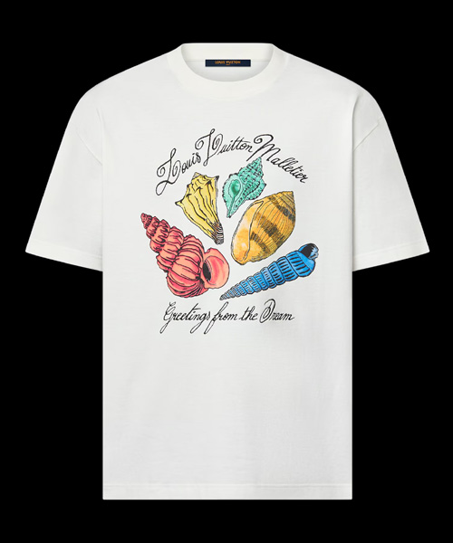 그래픽 프린트 숏 슬리브 코튼 티셔츠