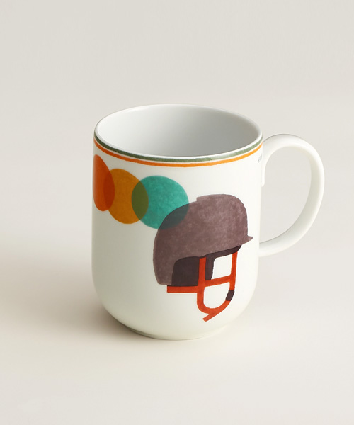 SAUT HERMES 헬멧 머그컵 2개 세트