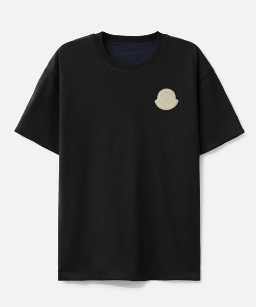 로고 패치 리버서블 코튼 티셔츠