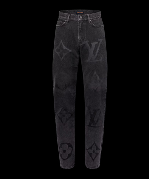 모노그램 데님 팬츠