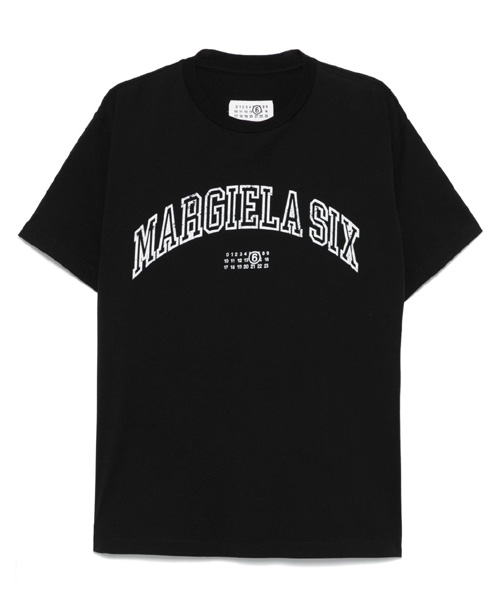 바시티 프린트 코튼 티셔츠