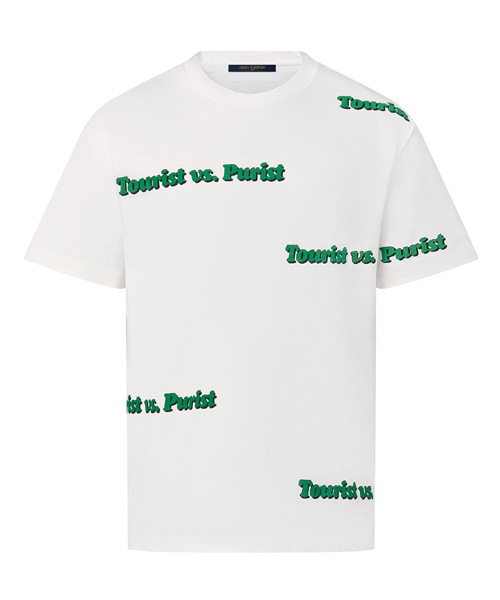 투어리스트 VS 퓨어리스트 프린트 코튼 티셔츠