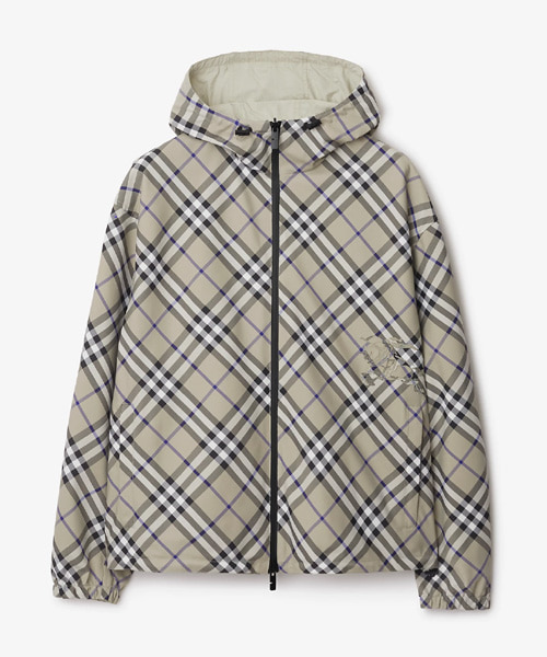 리버시블 체크 재킷