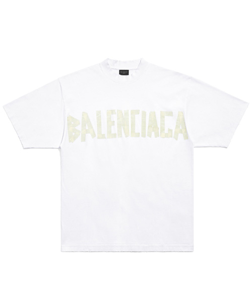 테이프 타입 코튼 티셔츠