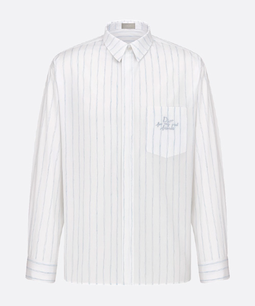 DIOR AND HYLTON NEL 스트라이프 셔츠