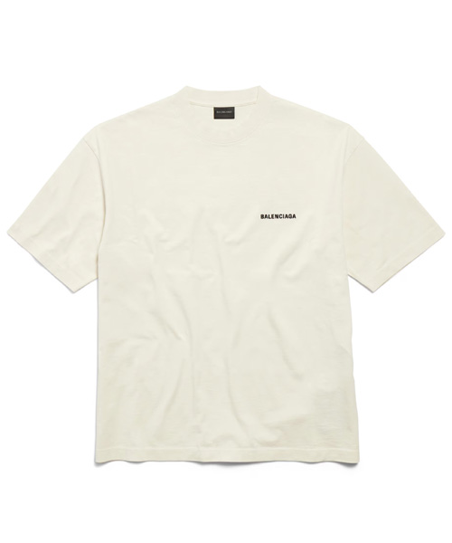 발렌시아가 백 미디엄 핏 티셔츠