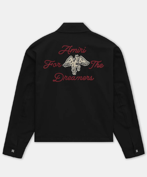 로고 자수 패치 집업 블루종