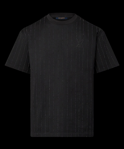 크리스탈 엠벨리시드 코튼 티셔츠