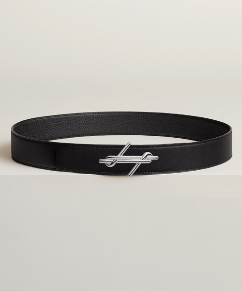 H NOUE 버클 & 리버시블 가죽 스트랩 벨트