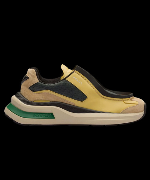 바이크 패브릭 스웨이드 엘리먼츠 브러쉬드 레더 스니커즈