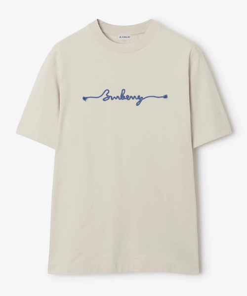 노트 로고 코튼 티셔츠