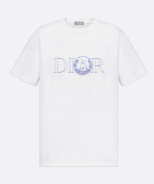 화이트 코튼 저지 티셔츠