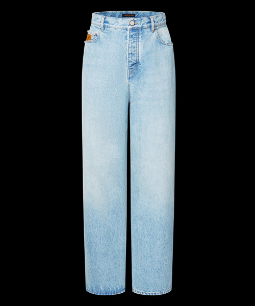 와이드 레그 핏 데님 팬츠