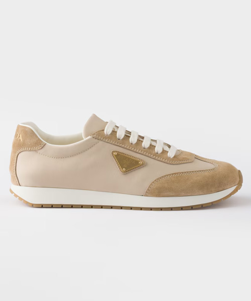 드릴 패브릭 스웨이드 스니커즈