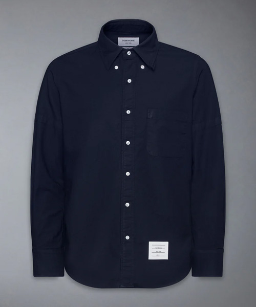 옥스포드 암밴드 롱 슬리브 셔츠