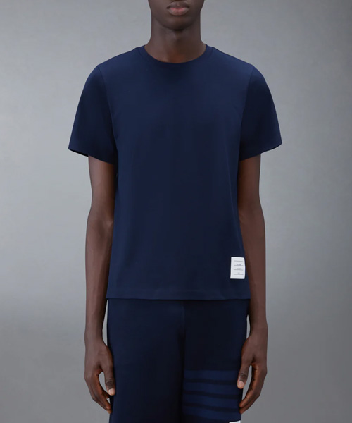 저지 릴렉스드 사이즈 슬릿 코튼 티셔츠