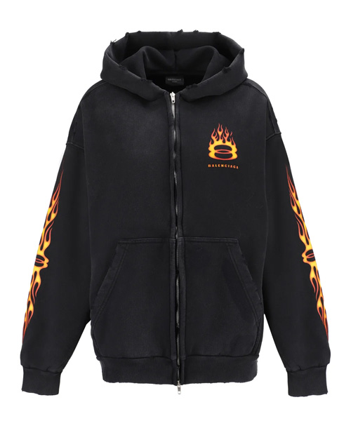 버닝 유니티 집업 후디